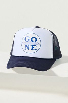Friday Feelin Gone Fishin Trucker Hat