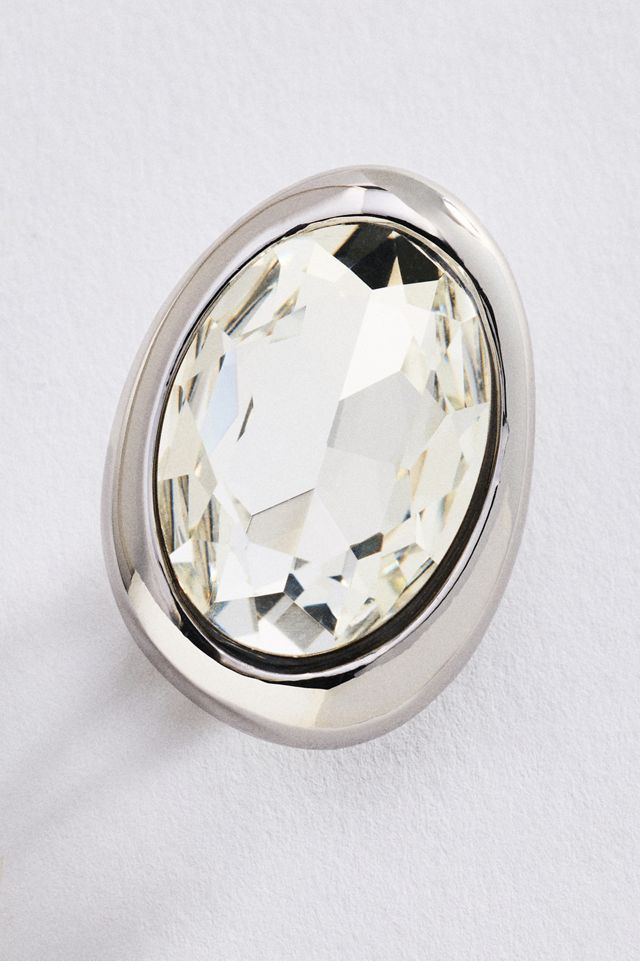 By Anthropologie Oversized Crystal Earrings #1