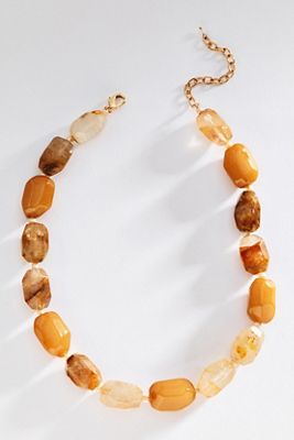 By Anthropologie Chunky Organic Beaded Necklace