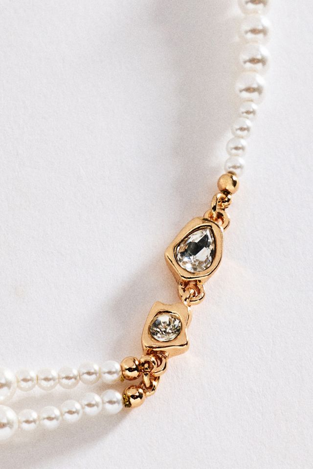 By Anthropologie Layered Pearl Necklace #1
