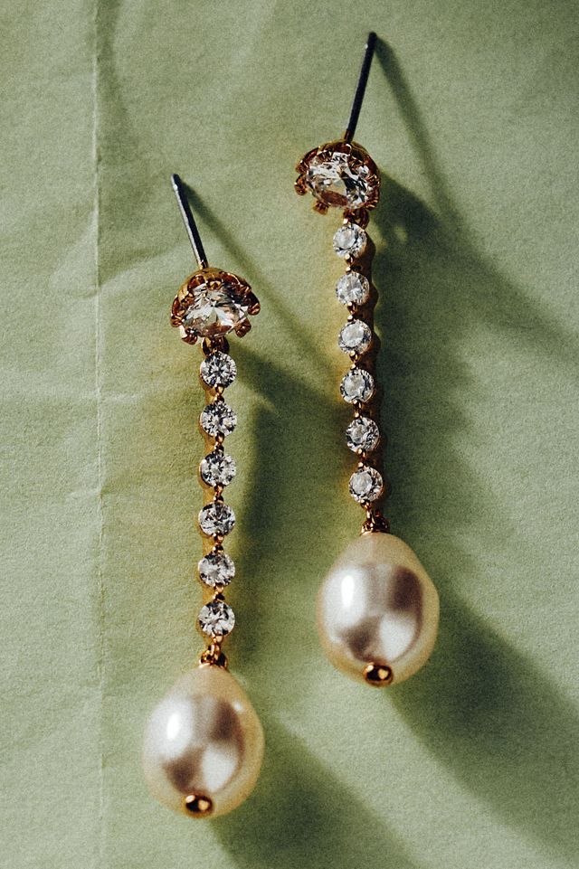 NADRI Margot Long Linear Drop Earrings #1