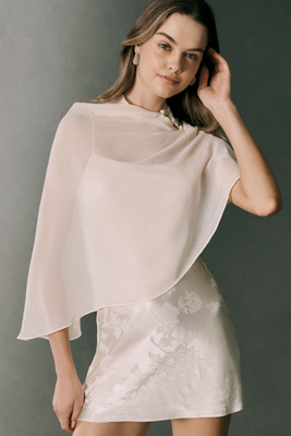 Lilibeth Caped Slip Mini Dress