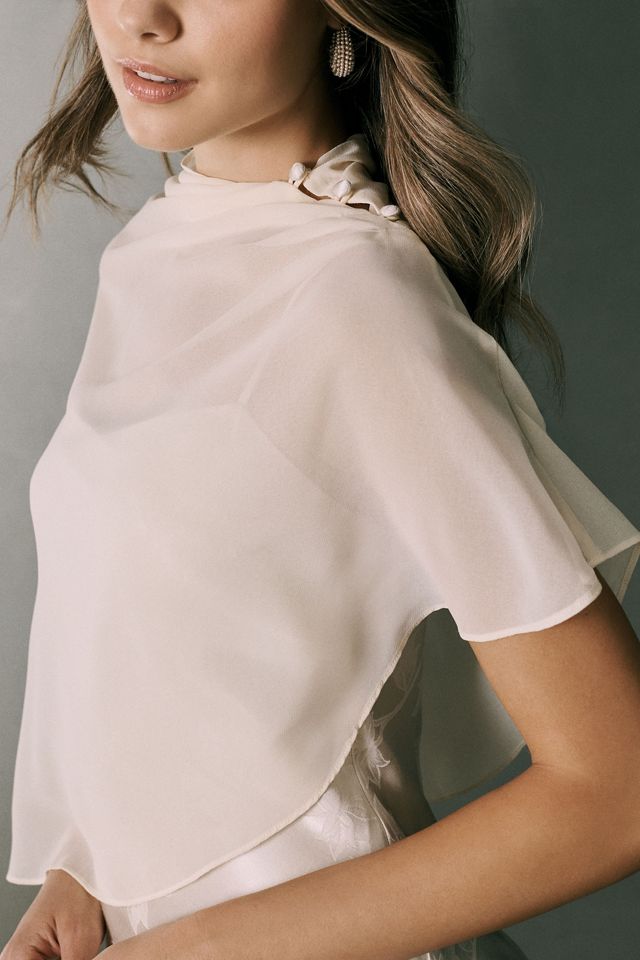 Reformation Lilibeth Caped Slip Mini Dress #3