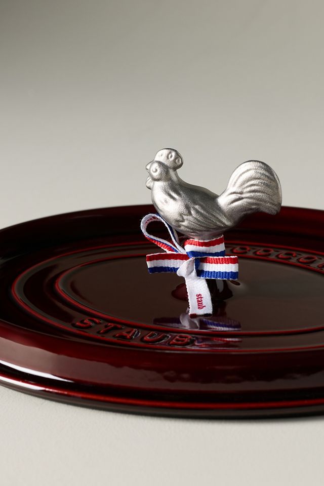 Staub 5.75 Qt Dutch Oven with Rooster Knob #2