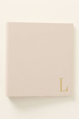 Graphic Image Monogram Leather-Bound Photo Album