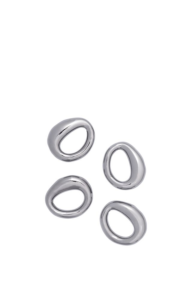 Ferm Living Orrith Porcelain Napkin Rings, Set of 4 #3