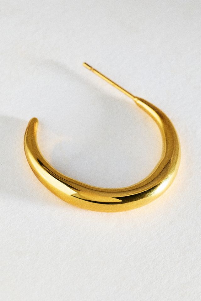 By Anthropologie Water Resistant Tube Hoop Earrings #1