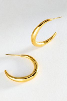 By Anthropologie Water Resistant Tube Hoop Earrings