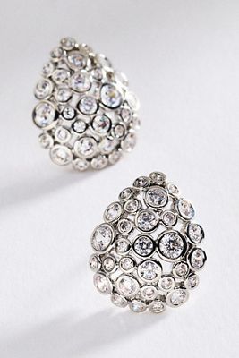 By Anthropologie Encrusted Pear Earrings
