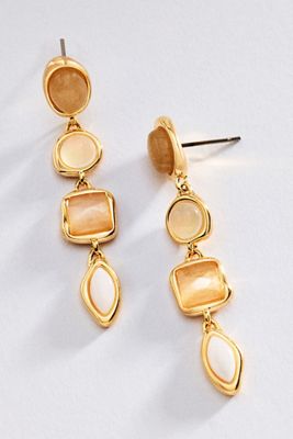By Anthropologie Mixed Up Stone Drop Earrings