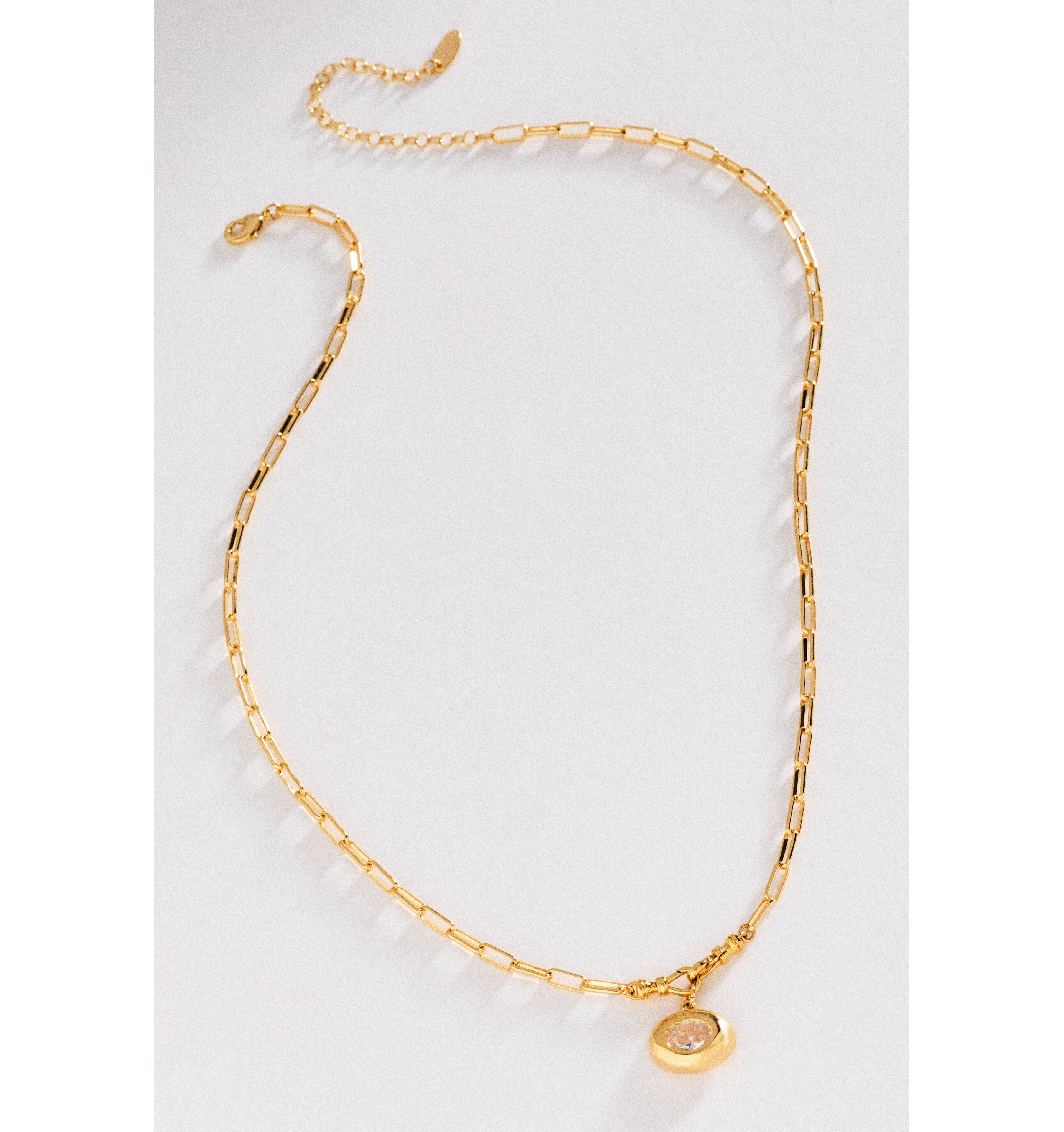 By Anthropologie Sideways Oval Necklace