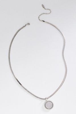 By Anthropologie Medallion Herringbone Necklace