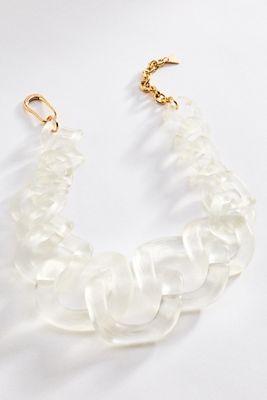 By Anthropologie Resin Chain Link Necklace