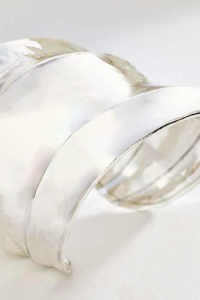By Anthropologie Ridged Cuff Bracelet #1