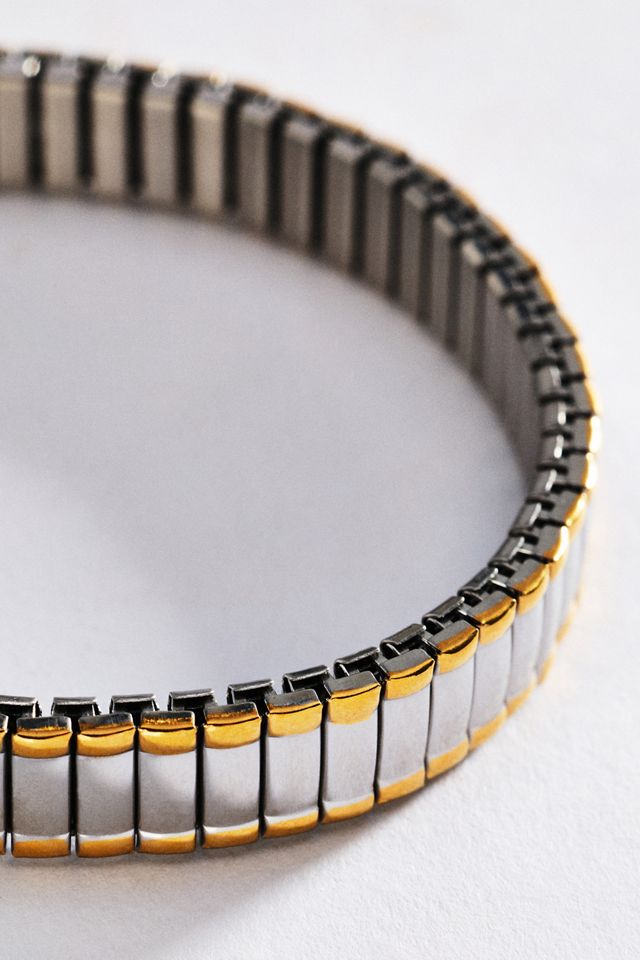 By Anthropologie Two-Toned Skinny Bracelet #1