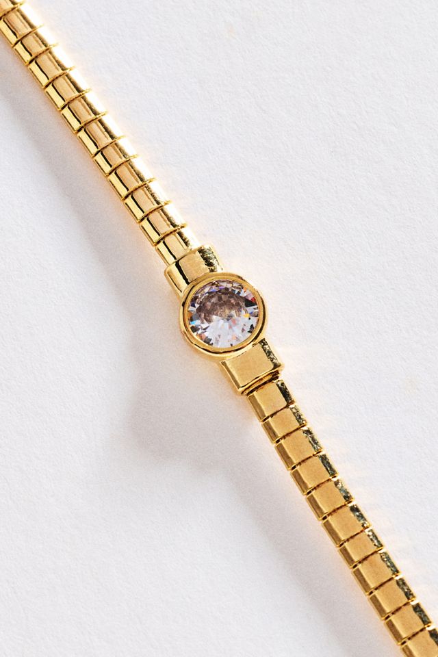 By Anthropologie Structured Bezel Bracelet #1