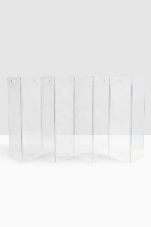 Hiddin Clear Freestanding Gate Zigzag Dog Panel #5