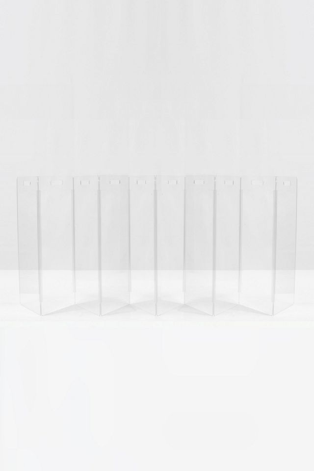 Hiddin Clear Freestanding Gate Zigzag Dog Panel #6