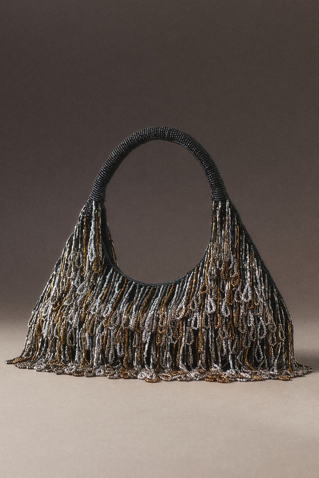 By Anthropologie Weddings Lupa Fringe Beaded Bag #1