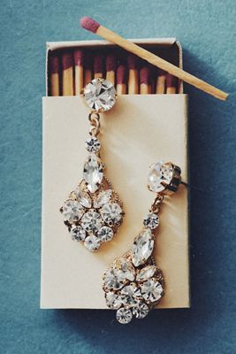 Twigs & Honey Art Deco Crystal Drop Earrings