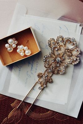 Twigs & Honey Art Deco Crystal Hair Pin