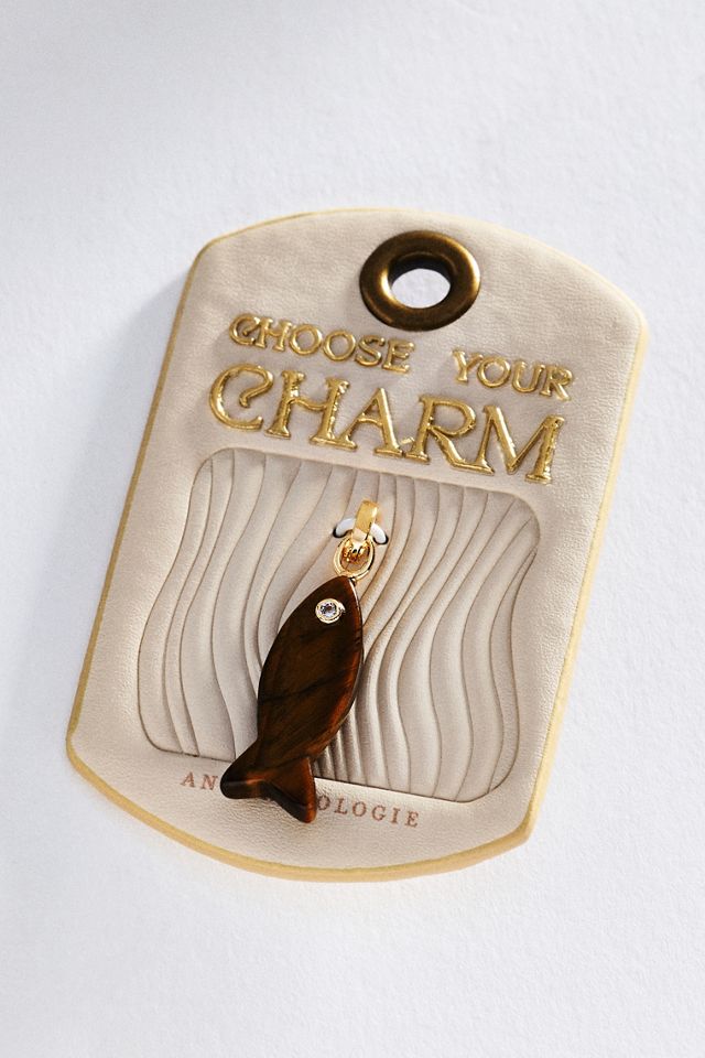 By Anthropologie Stone Fish Charm #1