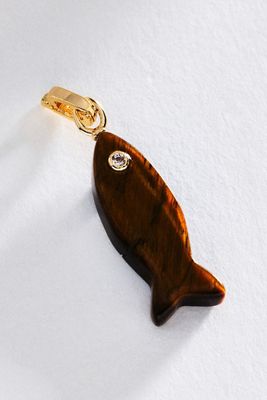 By Anthropologie Stone Fish Charm