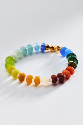 By Anthropologie Rainbow Beaded Bracelet
