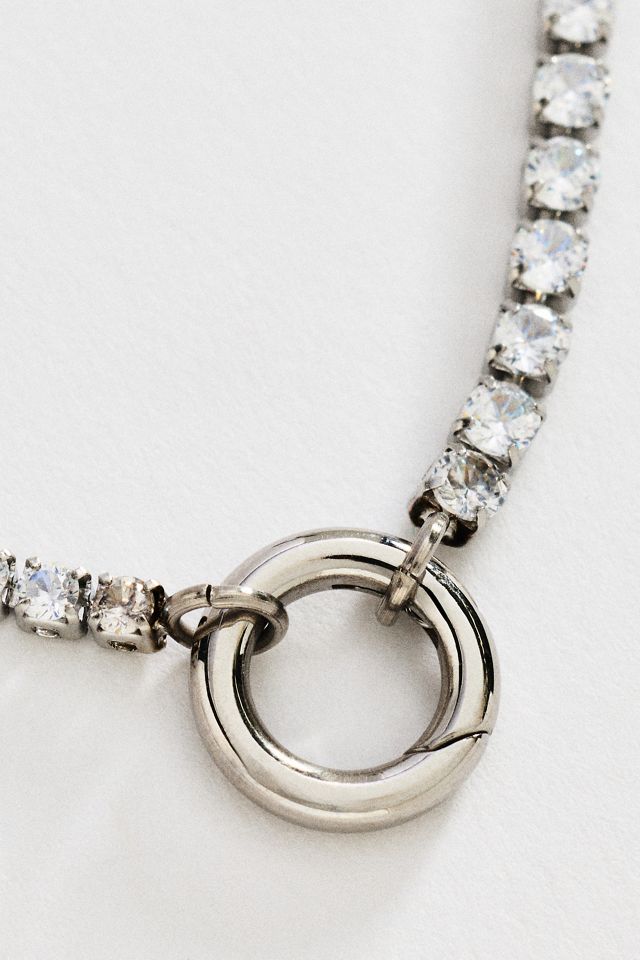 By Anthropologie Clasp Ring Tennis Necklace #1