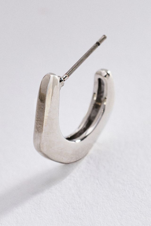 By Anthropologie Square Flat Hoop Earrings #1