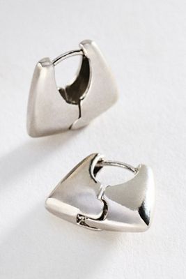 By Anthropologie Square Flat Huggie Hoop Earrings