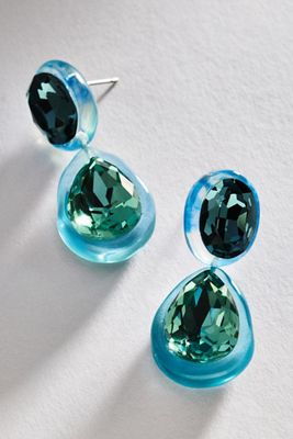 By Anthropologie Jelly Two Stone Drop Earrings