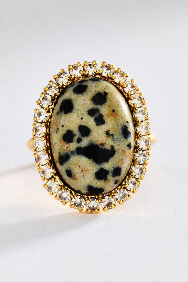By Anthropologie Stone Cocktail Ring #1