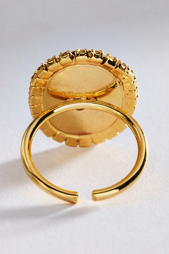 By Anthropologie Stone Cocktail Ring #2
