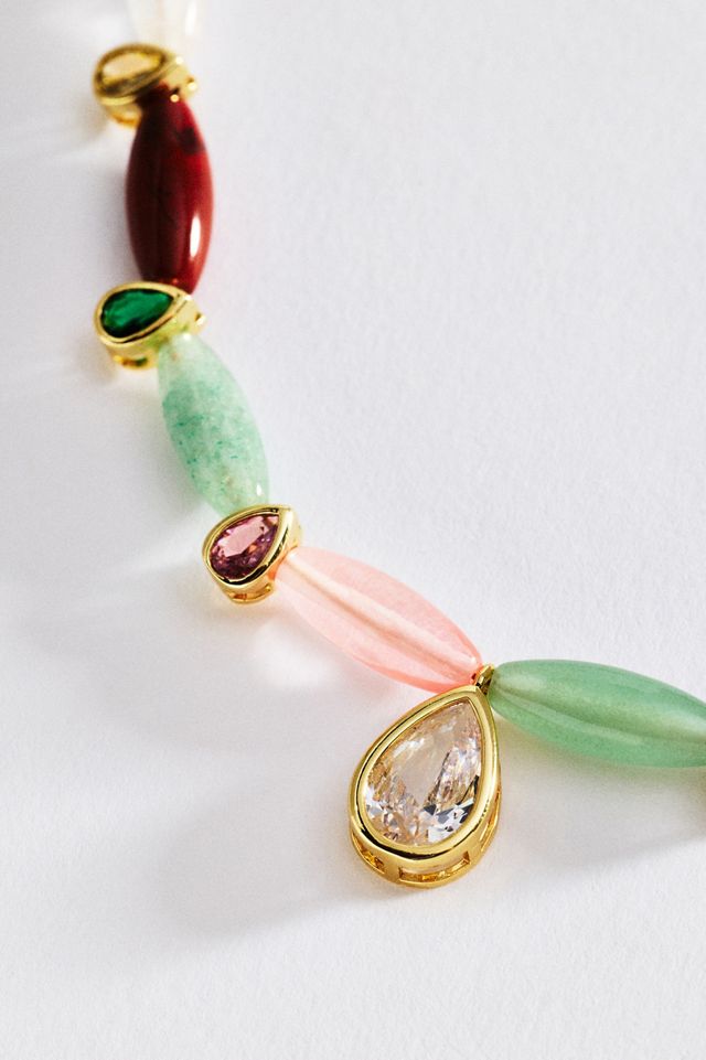 Hannah B. Rainbow Navette Necklace #1