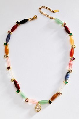 Hannah B. Rainbow Navette Necklace