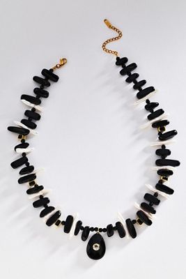 Hannah B. Onyx and Baroque Necklace