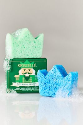 Spongellé Nutcracker Body Wash Buffer, Set of 2