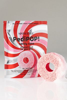 Spongellé Holiday PediPOP! Candy Cane Buffer & Nail File