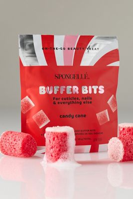 Spongellé Holiday PediPOP! Candy Cane Buffer Bits