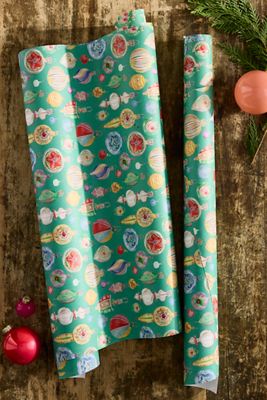 Terrain Vintage Ornaments Gift Wrap Sheets, Set of 3
