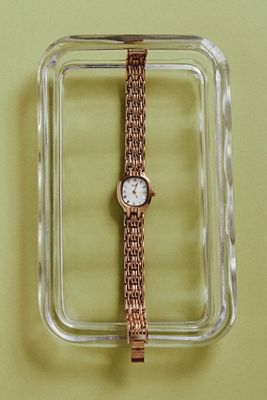 By Anthropologie Round Face Metal Watch