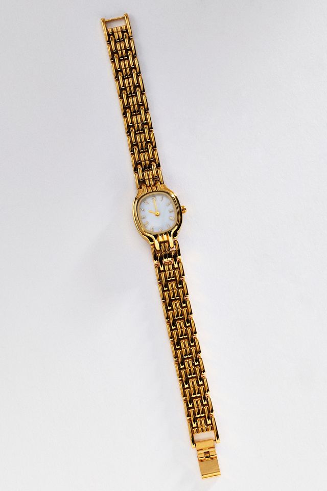 By Anthropologie Round Face Metal Watch #1