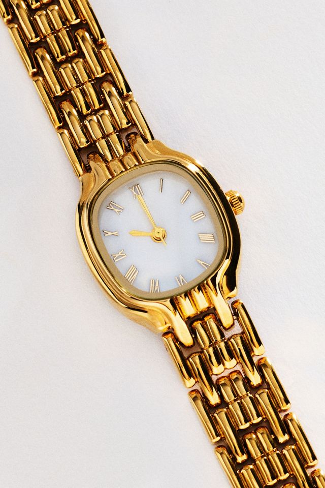 By Anthropologie Round Face Metal Watch #2