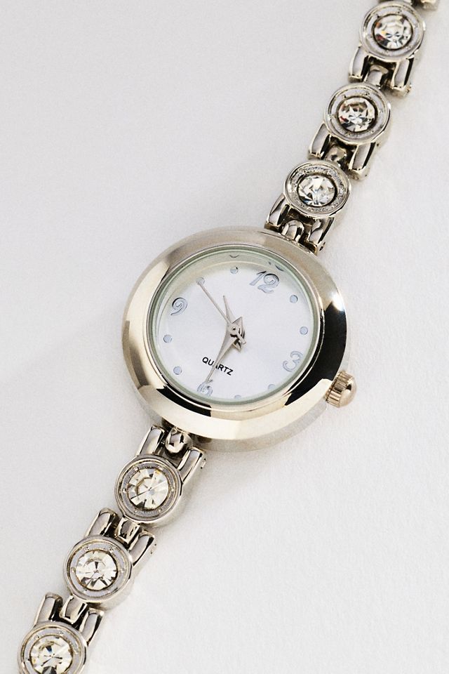 By Anthropologie Round Pavé Bracelet Watch #2