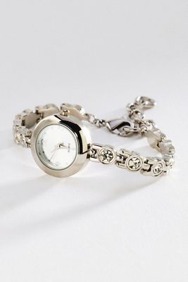 By Anthropologie Round Pavé Bracelet Watch