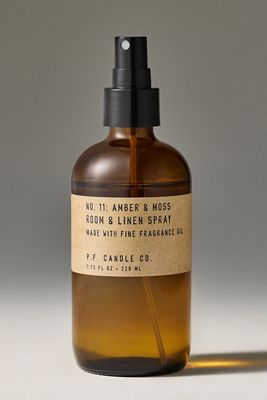 P.F. Candle Co. Fresh Amber & Moss Glass Room Spray