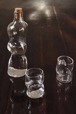 Ferm Living Dimple Glass Bottle