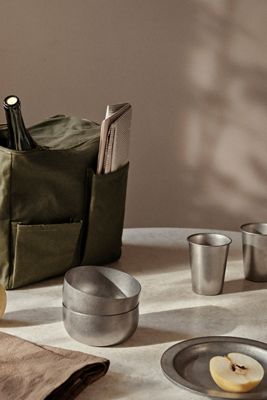 Ferm Living Tumbled Steel Bowl