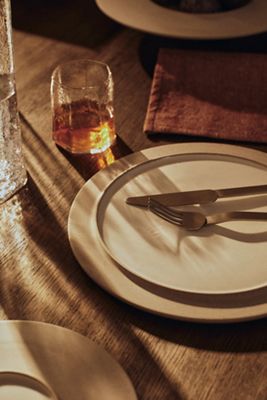 Ferm Living Sonae Stoneware Reversible Dinner Plates, Set of 2
